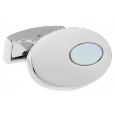 Oval Light Blue Shell Cufflinks 164036