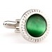 Green Opal Glass Cufflinks 166548