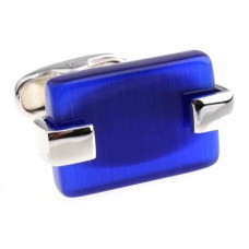 Royal Blue Opal Glass Cufflinks 156307