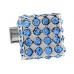 Light Blue Rhinestone Cufflinks 156317