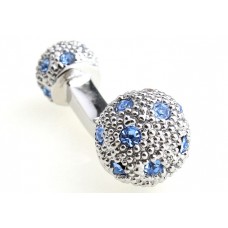 Light Blue Rhinestone Cufflinks 156631