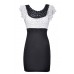 Polka Dot Frill Sleeve Pencil Dress