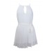 Keyhole Pleat Tie Dress