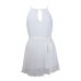 Keyhole Pleat Tie Dress