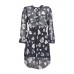 Leaf Print Tea Dress