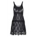 Contrast Lace Tiered Dress Contrast Lace Tiered Dress