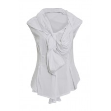 Pleat Cap Sleeve Shirt