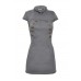 Brass Button Collar Dress