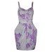 Cupped Tulip Style Floral Print Dress