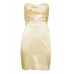 Pleated Silk Bandeau Dress Pleated Silk Bandeau Dress