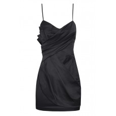 Strappy Asymmetric Pleat Dress