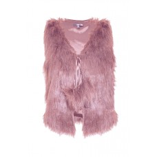 Faux Fur Pom-pom Gilet
