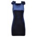 Velvet Shoulder Detail Dress