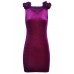 Velvet Shoulder Detail Dress
