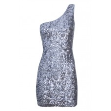 One Shoulder Sequin Dress