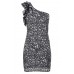 One Shoulder Lace Design Dress One Shoulder Lace Design Dress