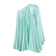 One Shoulder Drape Satin Dress One Shoulder Drape Satin Dress
