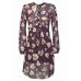 Leaf Print Tea Dress