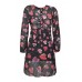 Leaf Print Tea Dress