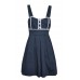 Button Detail Tea Dress