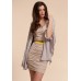 Lace Detail Ruched Dress