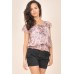 Tfnc Floral Print Frill Top
