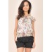 Tfnc Floral Print Frill Top