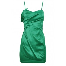 Strappy Asymmetric Pleat Dress
