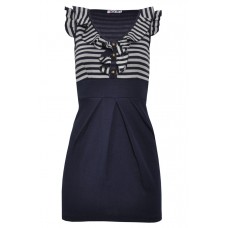 Striped Top Ruffle Dress