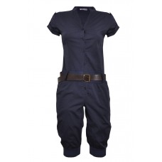Belted 3/4 Length Jumpsuit