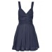 Ruched Waist Pleat Dress