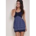 Walg Layered Chiffon Polka-dot Dress