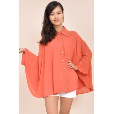 Tfnc Point Collar Cape Shirt Tfnc Point Collar Cape Shirt
