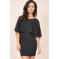 Tfnc Chiffon Cape Dress