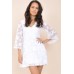 Tfnc Crochet Flare Mini Dress