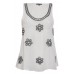 Tfnc Louisa Embellished Sheer Top
