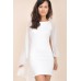 Tfnc Chiffon Cape Sleeve Dress