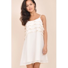 Tfnc Swing Bead Trim Dress Tfnc Swing Bead Trim Dress