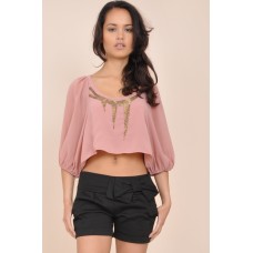 Tfnc Romance Antique Crop Top