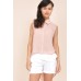 Tfnc Open Back Drape Shirt