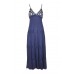 Bead Embellished Chiffon Maxi Dress