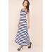 Striped Pocket Maxi Dress