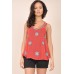 Tfnc Louisa Embellished Sheer Top