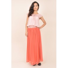Tfnc Jojo Pleat Maxi Skirt