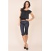 Ruched Side Belted Crop Trousers
