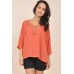 Tfnc Muscade Crochet Dip Hem Top