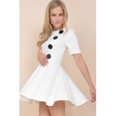 Tfnc Tania Button Skater Dress