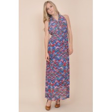 Tfnc Wave Print Maxi Dress