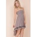 Tfnc Bandeau Dip Hem Dress