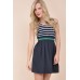 Walg Striped Knit Dress